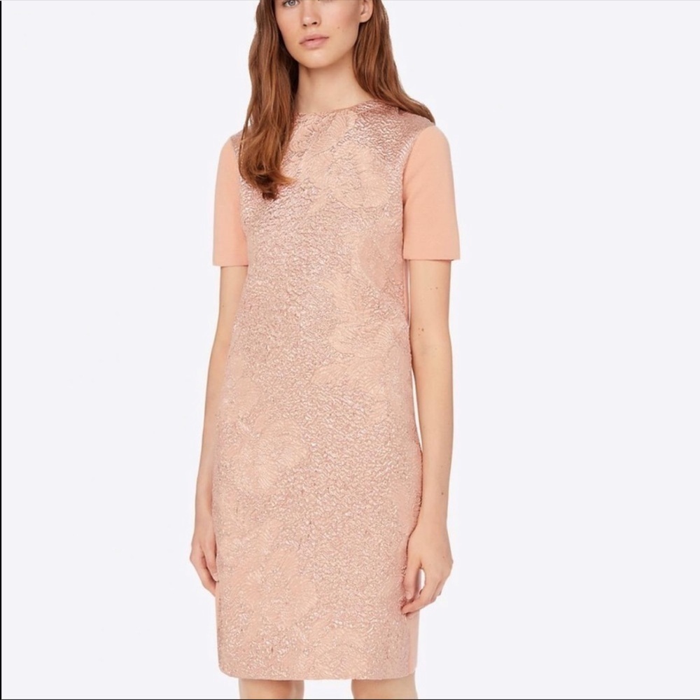 Tory Burch Blush Pink Textured Mini Dress